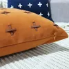 Pillow Nylon Cover Soft Grey Black Blue Durable Thick Home Decorative For Sofa Bed Decoration 45x45cm