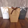 ギフトラップありがとうMerci Bag Wedding Partyはバッグキャンディージュエリーネックタイング折りたたみ折りたたみ式ボックスlx7209