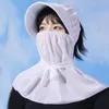 Scarves Anti-UV Women Sun Hat Elegant Protection Mesh Sunscreen Baseball Driving Cap Breathable Face Veil Ladies/Girls