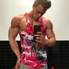 Hommes Bodybuilding Tops Camouflage Sans manches manches gymnase Fitness Workout Singlet Vest Under-Herm Retour Dry Training Clothing 240415