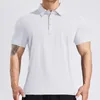 العلامة التجارية للرجال Polos Summer Fashion قميص Polo Men Men Seriplived Ice Dile Silk T-Shirt T-Shirt النسخة الكورية من Trend Loose