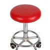 Couvercles de chaise rond tabouret de bar élastique PU Cuir Seat étanché