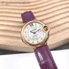 Stylish Carter Designer Watches For Men Women Blue Balloon Series 18K Rose Gold Original Diamond Automatisk Business Designer Arvklocka för män