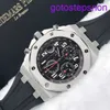 Highend AP nadgarstek Watch Royal Oak Offshore Series 42 mm kalendarz Red Devil Wampir Automatyczne mechaniczne zegarek mechaniczny Stal 26470st.OO.A101CR.01 Black Disc