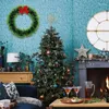 Flores decorativas 30 cm Decorações de natal grinaldas para porta pendurada quarto armário de árvores de cozinha arcos de arestões de arcos de atmosfera decoração