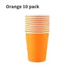 Paignes de tasses jetables 10pc7,5 oz de papier coloré de fête de bricolage adapté aux activités de bureau de mariage de vacances