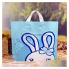 Gift Wrap 50Pcslot Plastic Bag 3025Cm With Handle Flower Cartoon Cute Large Shop Cloth Party Candy Packaging Bags Drop Delivery Home G Dhmxe