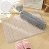 Kuddstol mattmaskin tvättbar badrumsmatta matta mjuk polyester mikrofiber golv non glid vatten absorberande kök doo