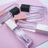 Speicherflaschen leer 4 ml hochwertige quadratische Radiumputzbehandlung Lip Gloss Rohr kosmetische Behälter Flasche 24pcs