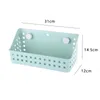 Storage Boxes No Punching Plastic Cosmetics Basket Bathroom Household Wall Hanging Kitchen Arrange Organizer