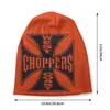 Berets West Coast Iron Cross Choppers Skullies czapki czapki unisex zima dzianina kapelusz kobiety mężczyźni ulicy dla dorosłych czapki czapki na zewnątrz norc