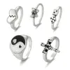 Ling Snake Old Coppia Testa Skull Poker A Card Love Dice Dice Uomini e Donne's Ring