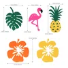 Feestdecoratie 3 meter Flamingo Garland vilt Decor Nonwovens Banners Flower slingers krans