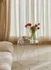 Figurines décoratives Table de bord transparent Famille Salon Salon Small Café Internet Red Ins Style Bedroom Bedside