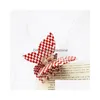 Haarzubehör Mutiple Farbe Vintage PVC Checkerboard Klauen Schmetterling elegante Frauen Plaid Barrette Drop Lieferung Baby, Kinder matnit dhwbf