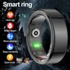Smart Ring Health Tracker Activity Heart Rate Monitor Sleep Recorder Reminder IP68 Waterproof Level Gold 240415