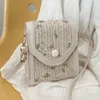 Stume da spalle Donne Fashion Satchel semplice Sagnello floreale Gassa a messaggero Croce leggera traspirante per le vacanze in spiaggia estiva