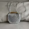 Venetas 2024 Sardines Purse Lady Bottgas Bolsas Crossbody Bags Spring New Woven Handbag Cow Women Many One Shoulder 19JJ