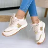 Scarpe casual donne sneaker causali sneakers estate da donna traspirante in maglia allacciata piattaforma sportiva designer