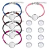 Bracelets de charme 10 pedaços de espaços em branco adequados para jóias redondas de jóias DIY