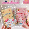 Notebooks Kawaii Bear Loose Leaf Coil Notebook Cute Journal Notepad Planner Colored Inner Diary Notebooks for Kids Korean Stationery