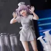 Action Toy Figures 18cm Anime Call of the Night Figure Nanakusa Nazuna White Nurse Dress Up Standing Cute Grimace Expression Girl PVC Gift Toy Y240415