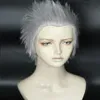 Game Devil May Cry 5 Vergil Short Silver Grey Cosplay Wig238g