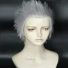 Game Devil May Cry 5 Vergil Kısa Gümüş Gri Cosplay WIG238G