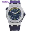 Iconic AP Wrist Watch Royal Oak 15710 Blue-faced Automatic Mechanical Men's Watch 42mm Diameter Precision Steel Date Display With Warranty Card