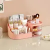 Cosmetic storage box Desktop dressing table Makeup mirror Skincare rack Lipstick sorting 240329