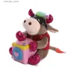 Fyllda plyschdjur Den senaste DJ -skivan Electric Cow Plush ToysMovable SingingDancing DollsGiftSnovel Plush Toys L47