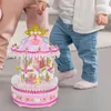 Decorative Figurines DIY Carousel Music Box Girls Musical Gift For Women Holiday Decoration