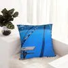 Piscina per cuscini - Blu Cool Throw divani Copertura in marmo