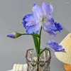 Fiori decorativi 1pc di alta qualità artificiale decorazione floreale di iris molla tavola per matrimoni forniture per feste di matrimonio pografia camera da letto