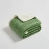 Одеяла оптовая дизайн мягкого кабеля. Хлопковое сплошное вязаное одеяло для зимы