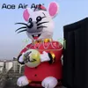 8mH (26ft) with blower Customized Cute Inflatable Animal Model Advertising Inflatable Rat Pop Up Cartoon For Various Events