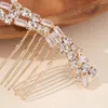 Headpieces Zirconia Rhinestone Hair Plate Comb Fashion Hairpin Jewellery Accessories Bridal Wedding Bridesmaid Presents