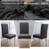 Couvre-chaise Four Seasons Color Couleur Soutr Couvoir lisse Tableau de tissu Protéger les meubles High Elastic Slipver pour Home Deco