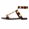 Chaussure de concepteurs de chaussures sandales designers de concepteurs femmes concepteurs sandalen sandalen léger été noir rouge blanc abricot sandali