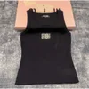 デザイナーTシャツの女性戦車アナグラムエンブロデューコットンブレンドタンクトップショートパンツデザイナースーツニットフェムクロップドジャージーレディーストップQ5