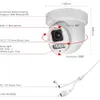 8MP Outdoor 4K IP PO PTZ Dome Camera met 5x optische zoom, Pan/Tilt, Two -Way Talk, SD -kaartsleuf, 100ft IR Night Vision - Human/Vehicle Detection