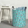 Laundry Bags Soccer Ball And Goal Teal - Dirty Baskets Foldable Large Waterproof Clothes Toys Sundries Storage Basket