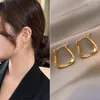 Dangle Küpeler Geometrik Metal Altın Meydan Kadın Mücevher Aksesuarları Hediye Moda Koreli Kadınlar 2024 Toptan Satış
