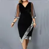 Casual Dresses Women Plus Size Black Elegant Vestidos Large Solid Long Skirt Party Female Clothes Formal Occas Oversized Dress