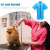 Vestuário para cães roupas de estimação de roupas de estimação roupas de carros à prova d'água de bolsas de beleza de beleza trabalhador de avental nylon shop uniforme trabalhador