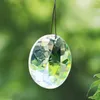 Kryształ żyrandola 45 mm fasetowany pryzmat lotos mandala flower clear szklanka do oświetlenia lampy części lśniących suncatcher ogród wiszący