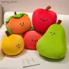 Pluche poppen cartoon fruit pluche speelgoed schattige tomaat pear oranje persimmon gevulde pluche sofa kussen slaapkussen meisje creatief cadeau y240415