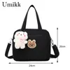 Shoulder Bags Multi-function Maternity Bag With Pendant Nappy Packs Portable Cute Cartoon Large Capacity Nylon Organizer Travel