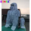 6M 20 футов высокой настраиваемой цветовой гигантской надувной гориллы со светодиодными огнями, большой надувной баллон для обезьяны для рекламного украшения