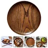 Plates Wooden Dessert Plate Practical Cake Tray Pizza Eating Snacking Cheese Board Dishes Platter Trays Serving